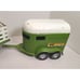 Vintage Nylint Farm Stake Truck with Trailer Pressed Metal Green White Gate Rail