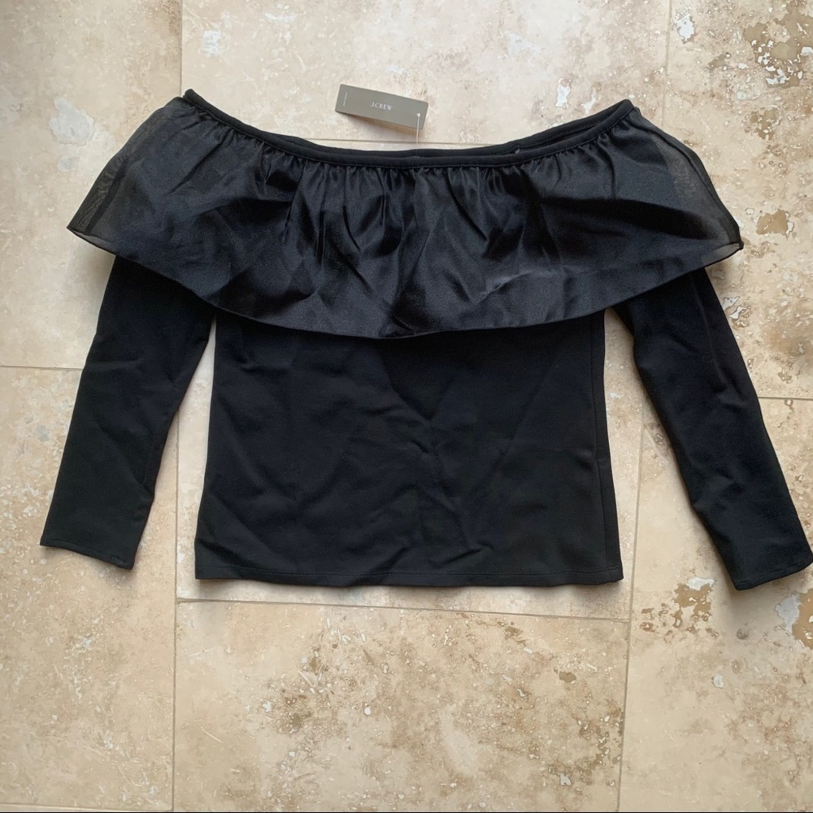 JCREW Organza off the shoulder blouse