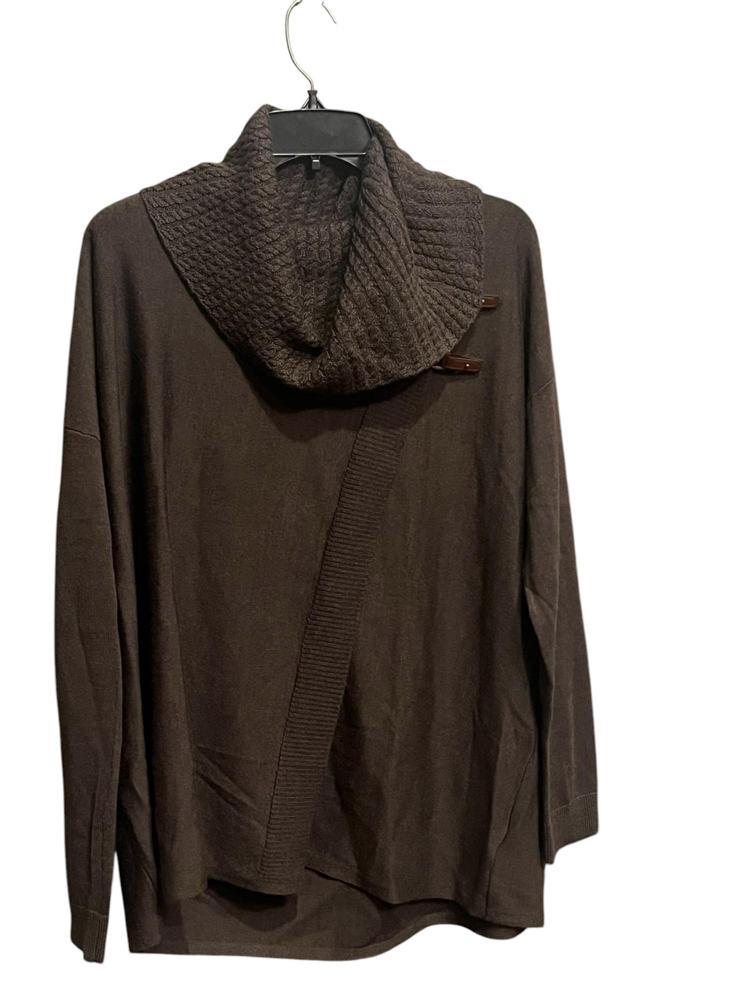 Ellen Tracy Green Cowl Neck Sweater