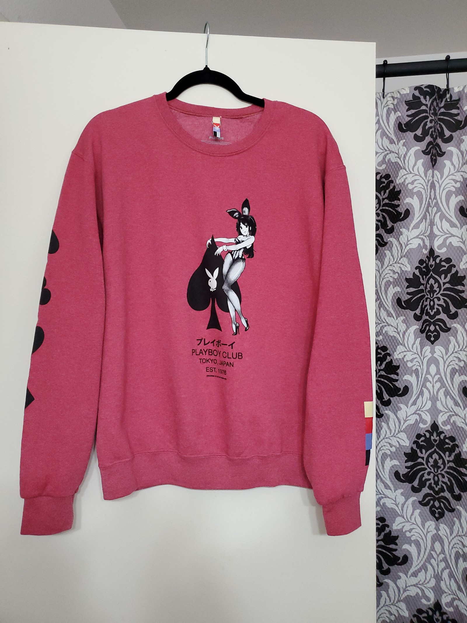 Playboy Ace of Spades Tokyo Club Crewneck Sweatshirt