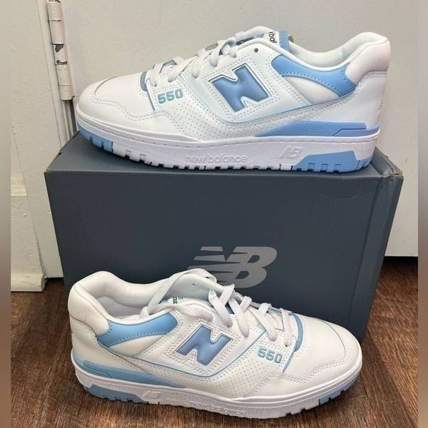 New Balance 550 White/University Blue Women's Sneakers Size 11