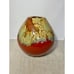 Earth Rain Drop Vase Drip Glaze Brass Insert Planter Vase Vintage Handmade