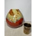Earth Rain Drop Vase Drip Glaze Brass Insert Planter Vase Vintage Handmade