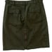 Miu Miu Army Green Zippered Skirt with Pockets 100% Cotton Women's size M
