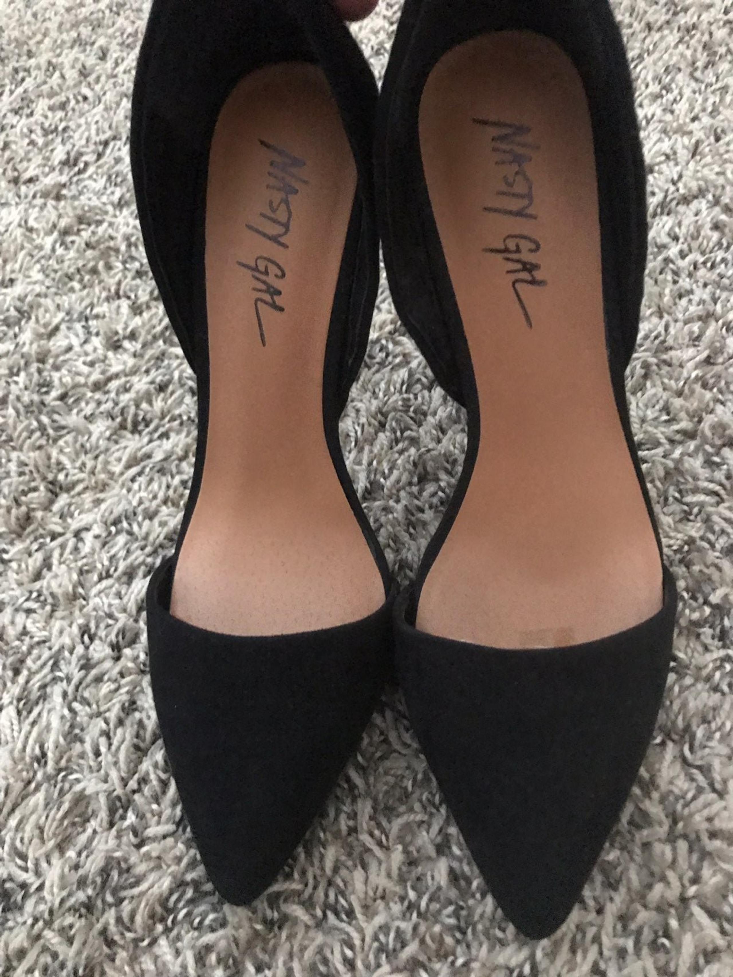 Nasty Gal Ave D’Orsay Faux Suede Pumps