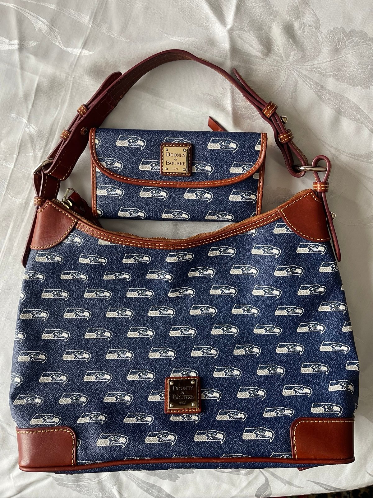 Dooney & Bourke Seattle Seahawks purse and wallet. Matching set.