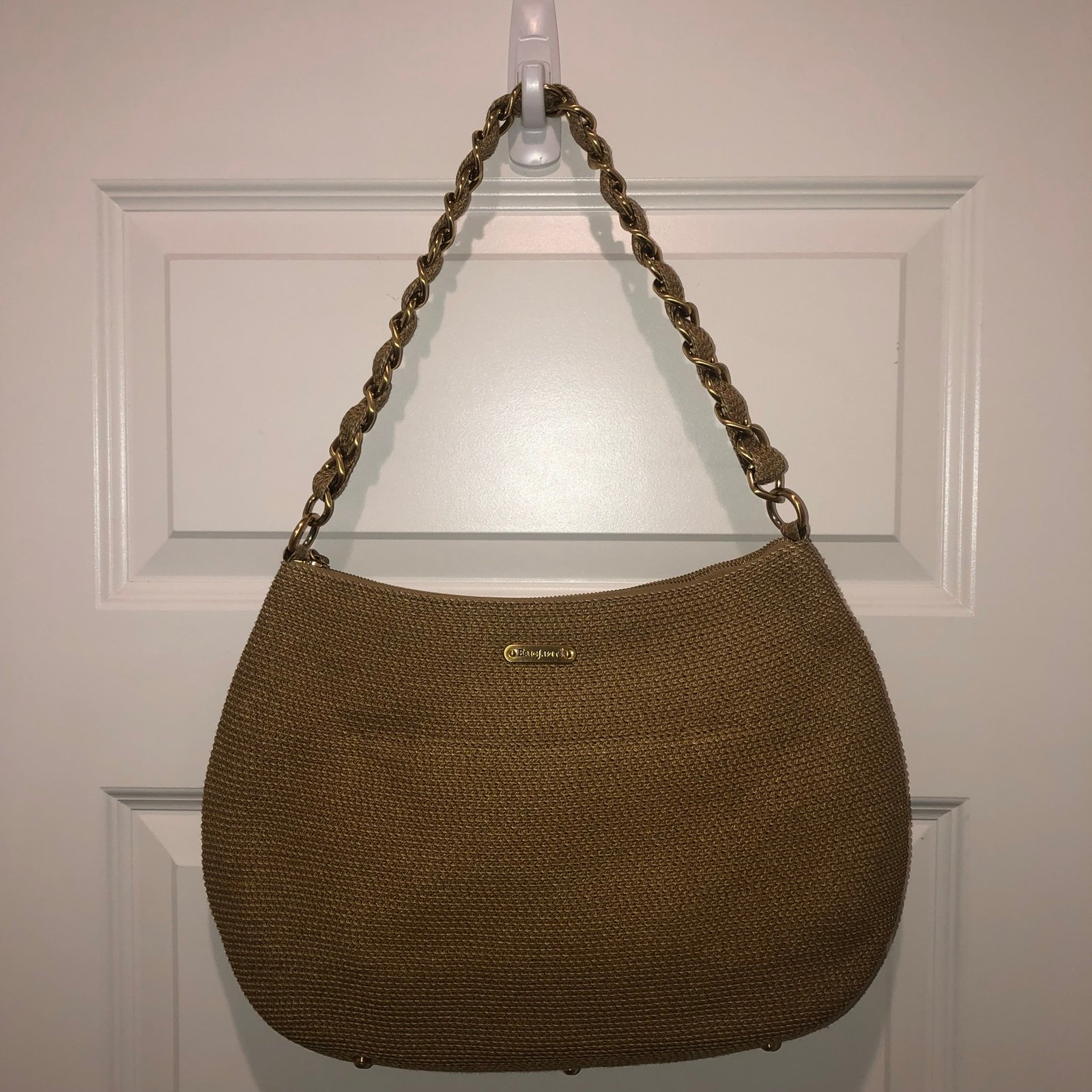 Eric Javits Resort Natural Squishee Hobo Satchel Handbag Purse Bag