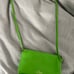 Kate Spade like green leather bag
