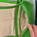 Kate Spade like green leather bag