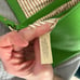 Kate Spade like green leather bag