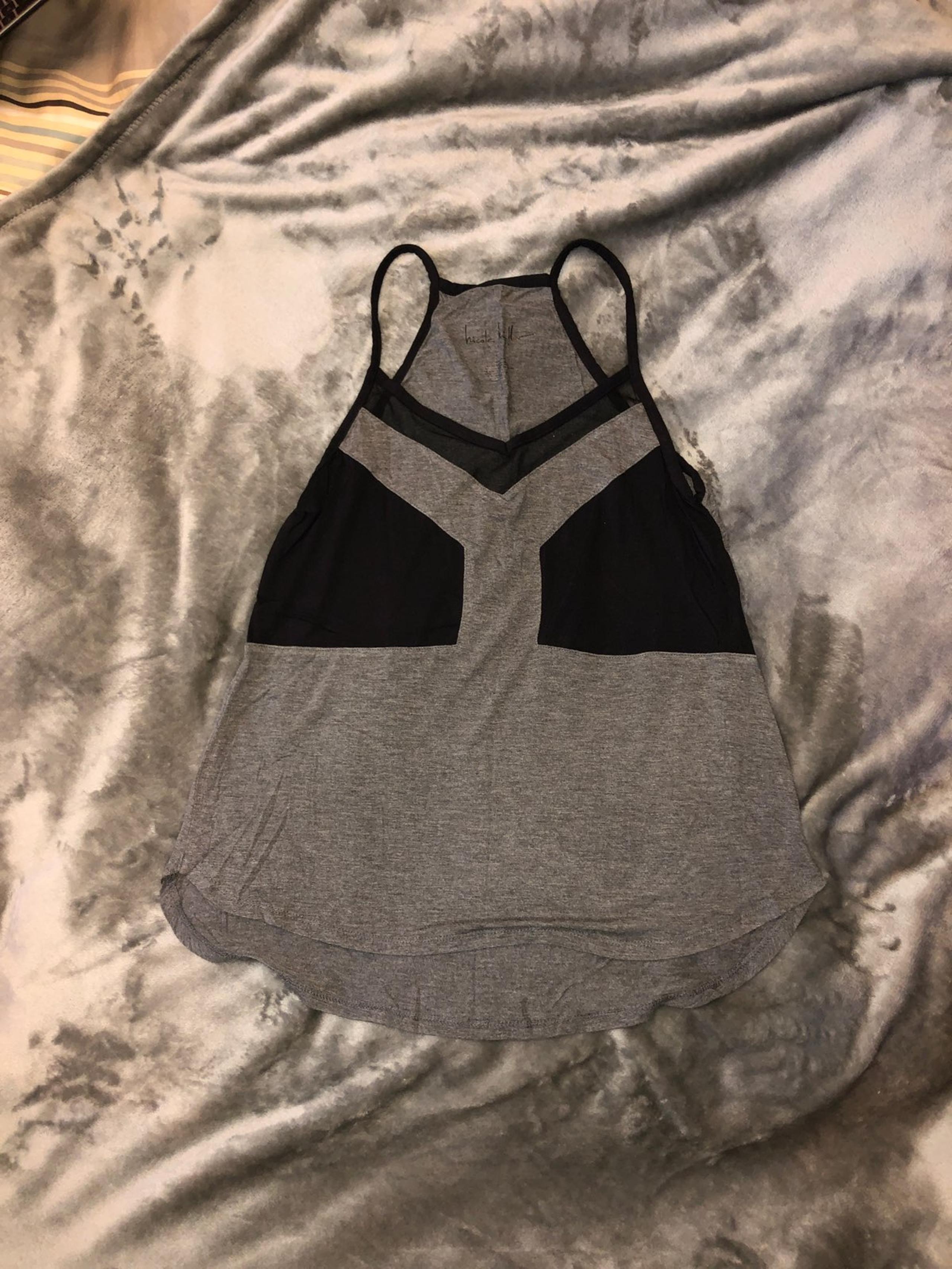 Grey And Black Nicole Miller Tank Top
