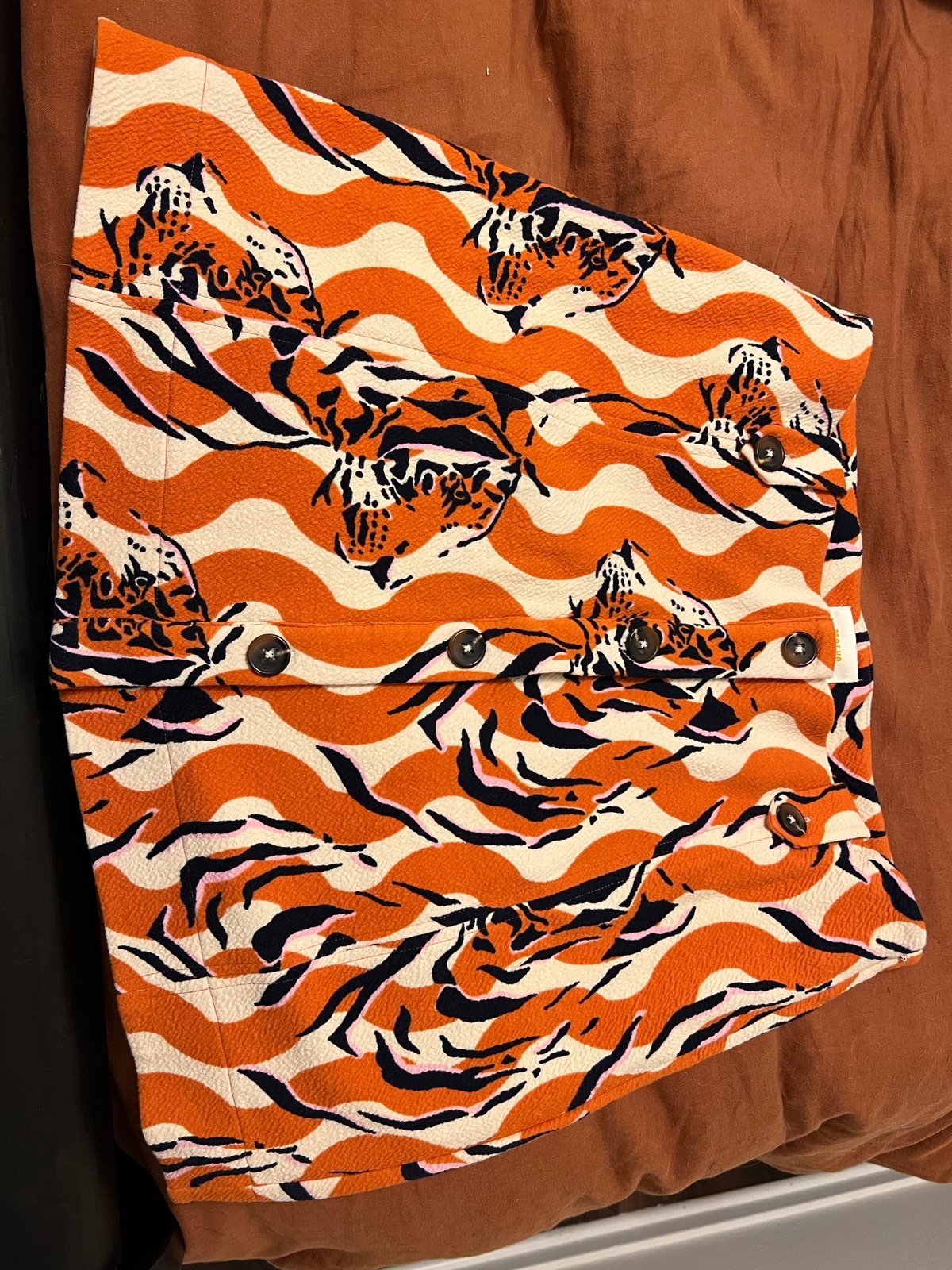 Anthropologie tiger mini skirt