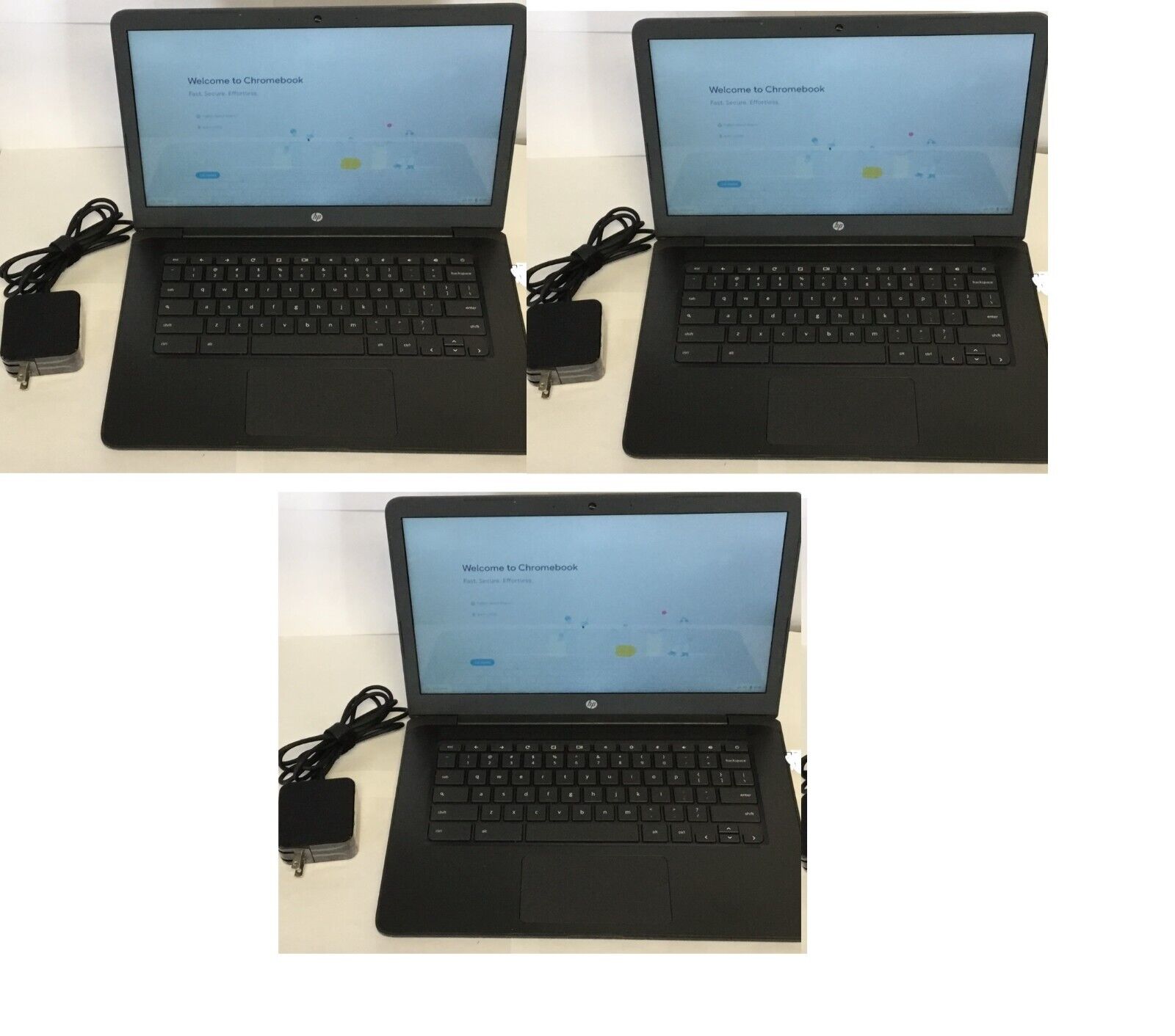 HP G5 14 Chromebook N3350 1.10Hz 16GB 4GB Webcam ~ GOOGLE PLAY STORE !!! Qty 3
