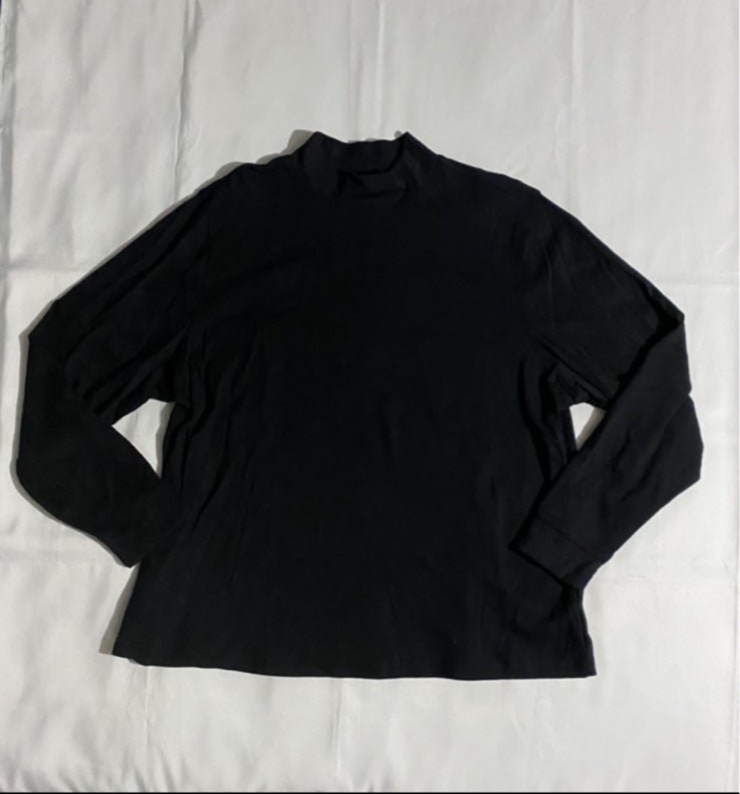 L.L. Bean Black Turtleneck Long Sleeve Shirt