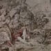 Antique vintage Victorian French Tapestry with hunger
