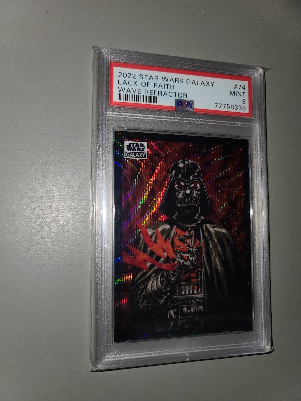 Star Wars darth Vader Galaxy Chrome Lack of Faith