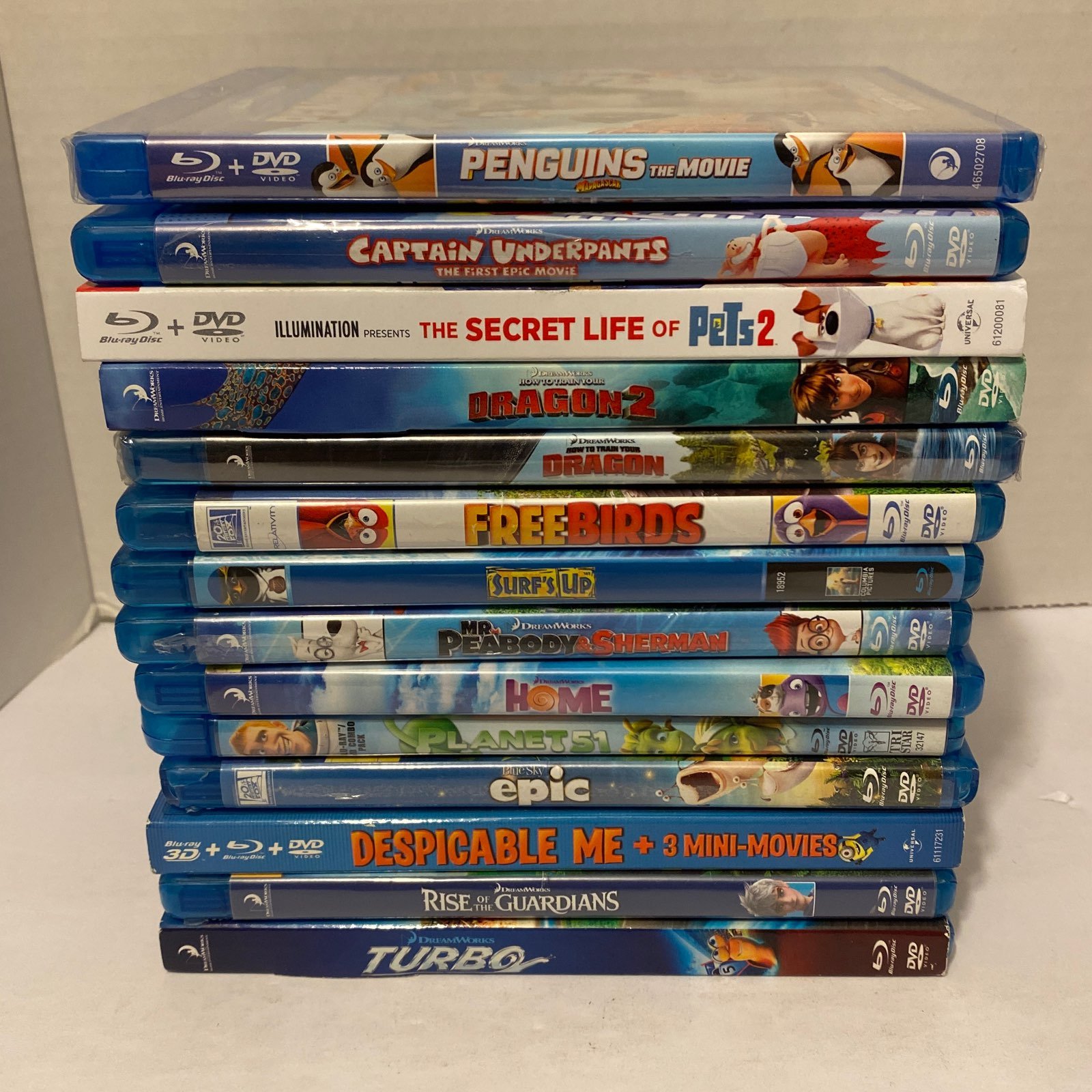 14 Animated Blu Ray movie Lot