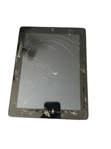 Apple iPad 3rd Gen. 16GB, Wi-Fi, 9.7in - Cracked Screen, Black