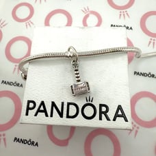 Authentic Pandora Marvel The Avengers Thor's Hammer Charm w/ Pouch A52