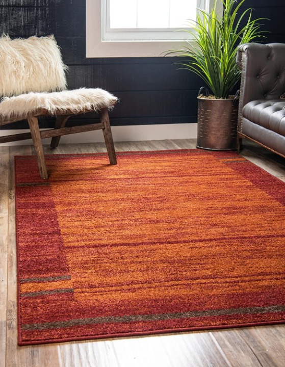 5 x 8 ft New Area Rug Terracotta H Home Decorative Art Soft Carpet Collectible
