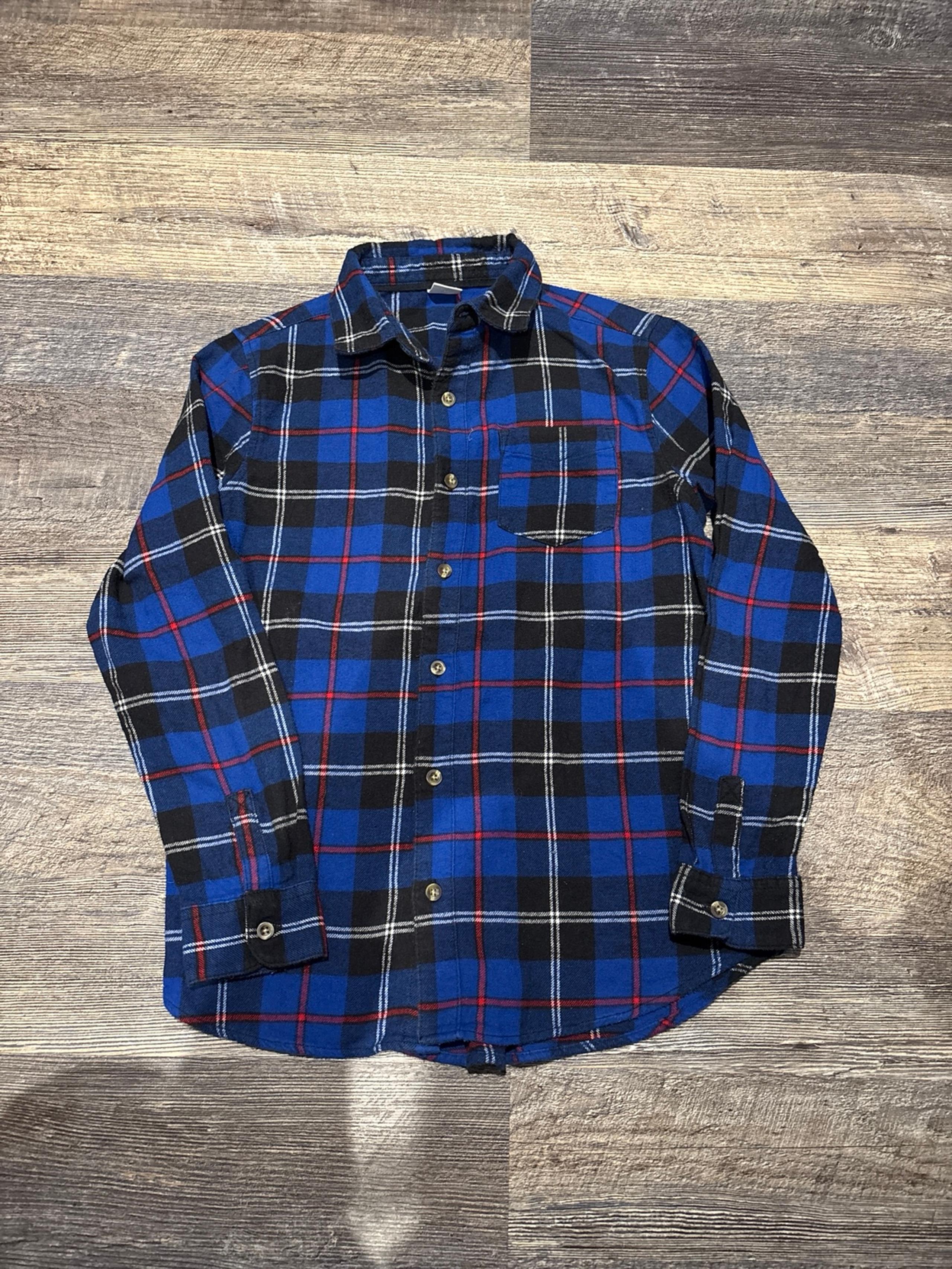 Crazy 8 long sleeve flannel shirt boy’s size Large 10-12