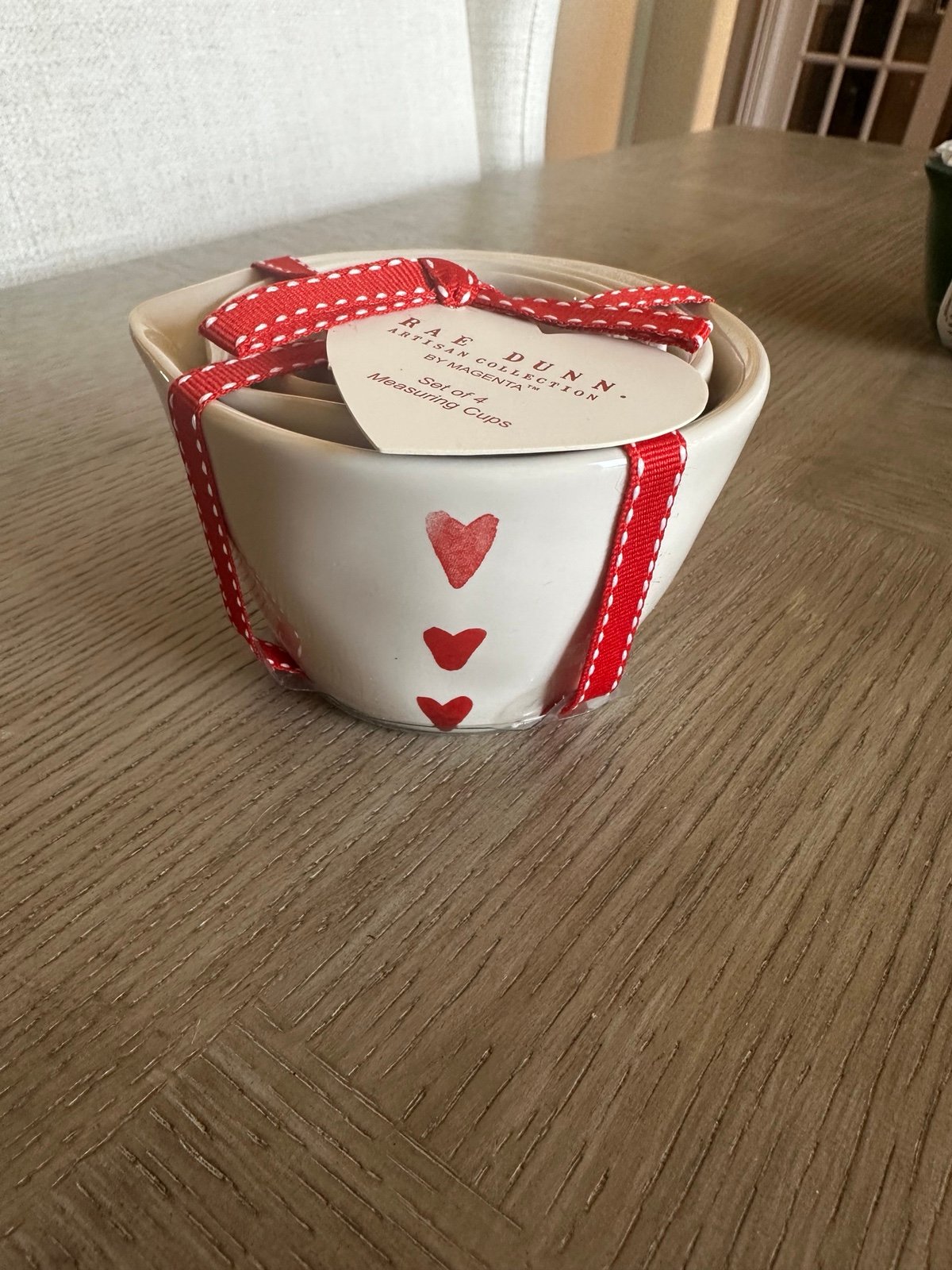 Rae Dunn watercolor heart measuring cups