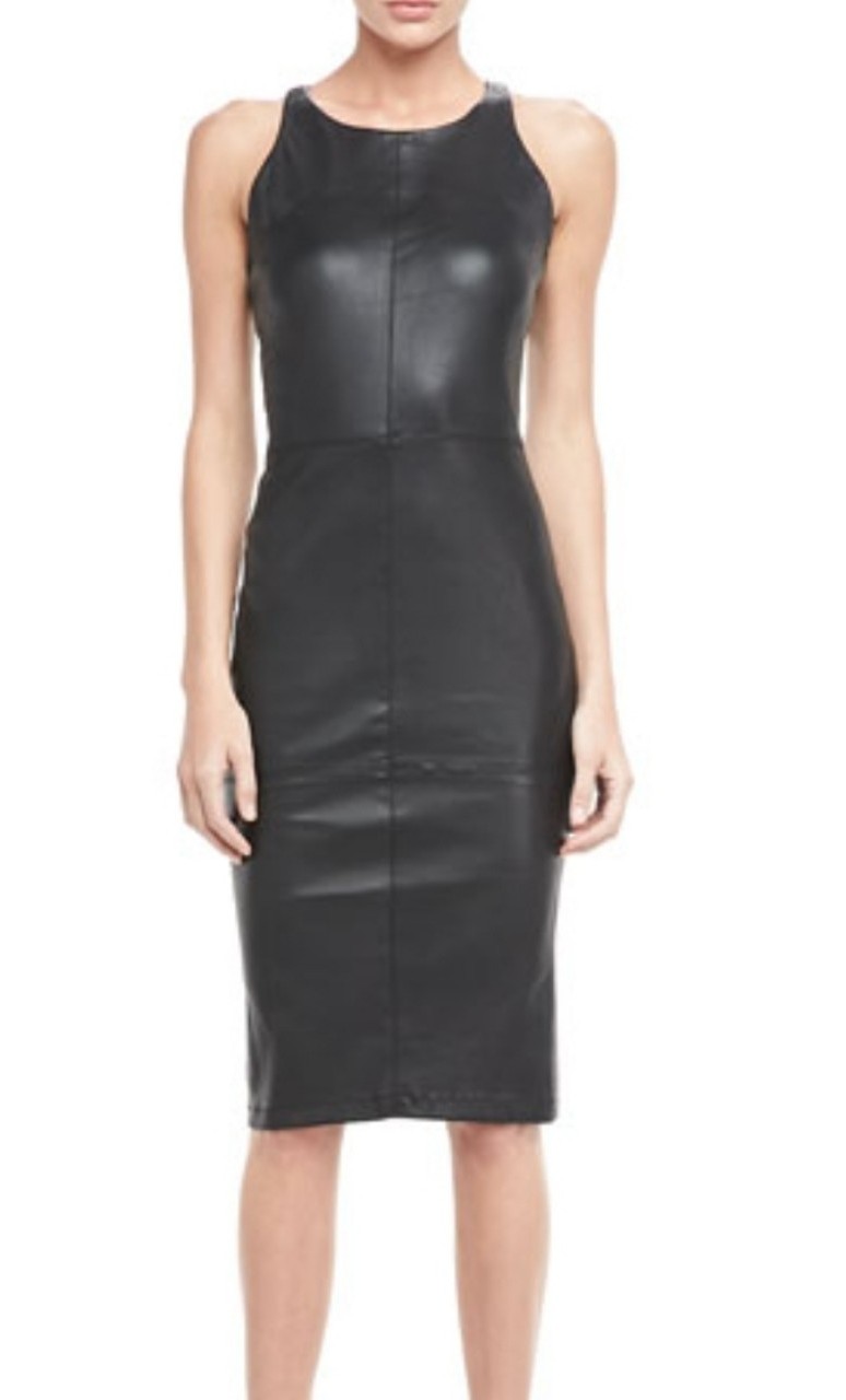 Elizabeth and James Leather Dress