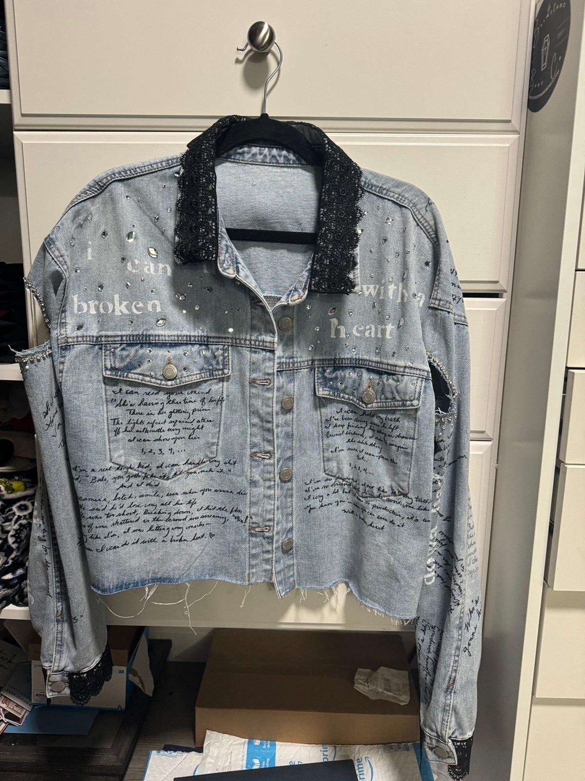 The tortured poets department Jean Jacket