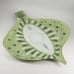 Lori Siebert Silvestri Hand Blown Painted Glass Mid Century Modern Style Platter