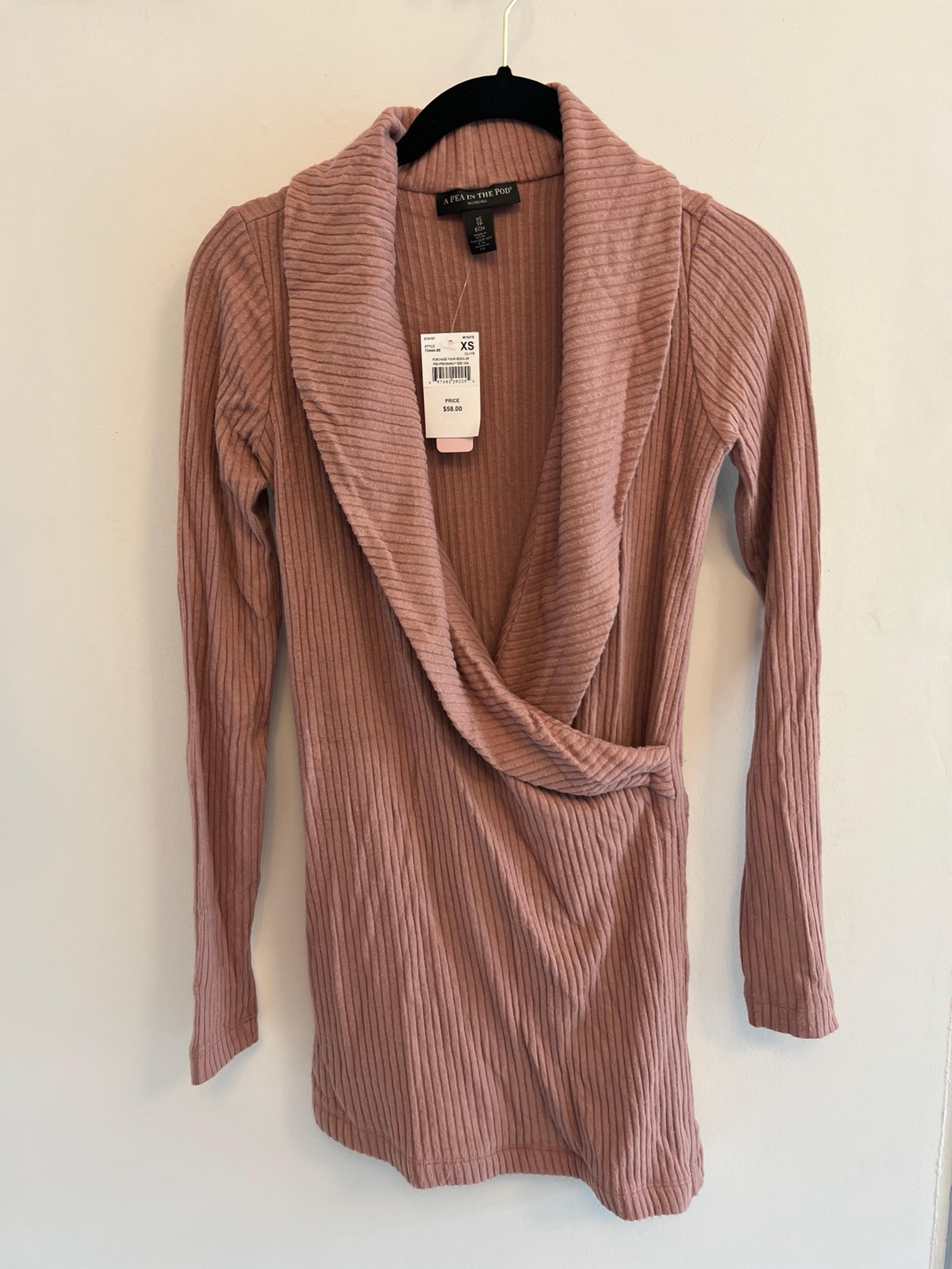 A Pea In The Pod Maternity Ribbed Knit Tunic XS