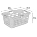 Sterilite 2 Bushel Ultra™ Laundry Basket Plastic, Cement-fdestfs