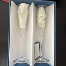 Crystal wine glass