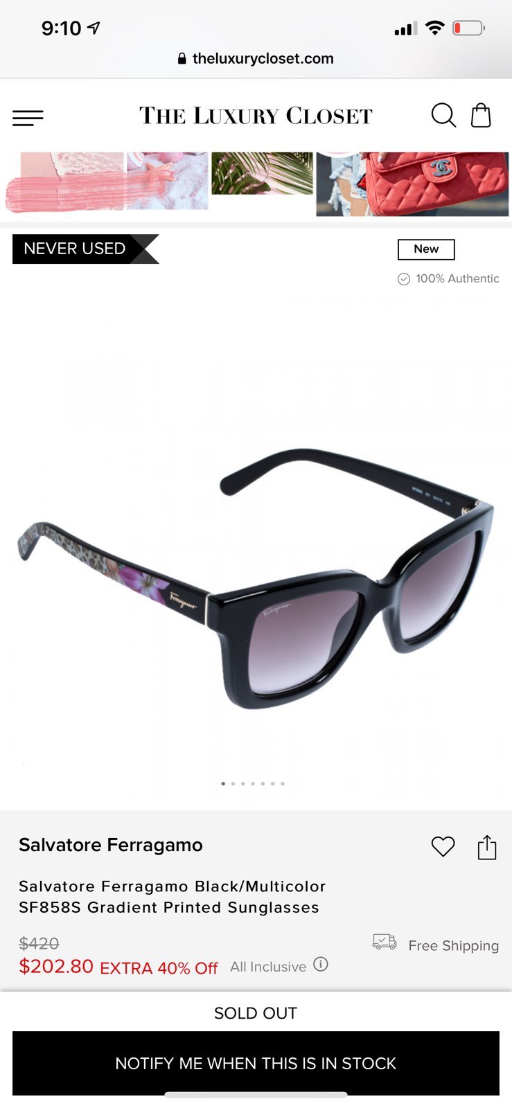 Salvatore Ferragamo sunglasses
