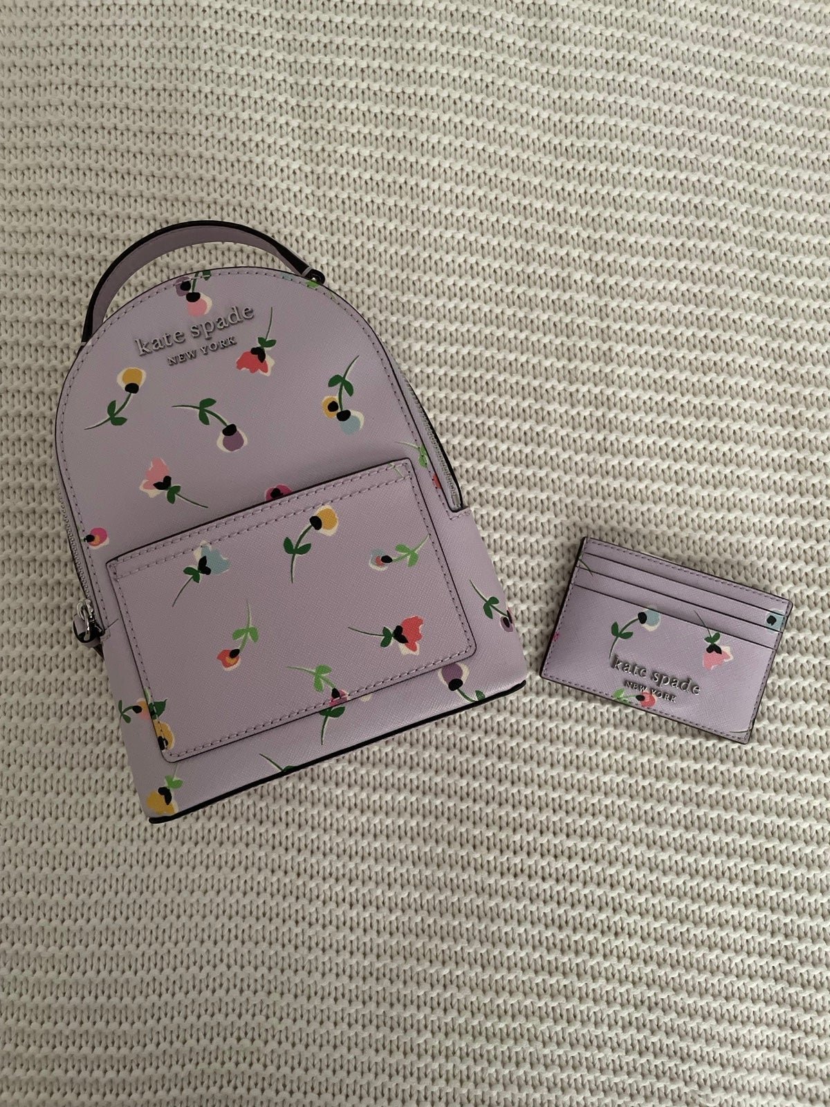 Kate spade convertible backpack with wildflower print