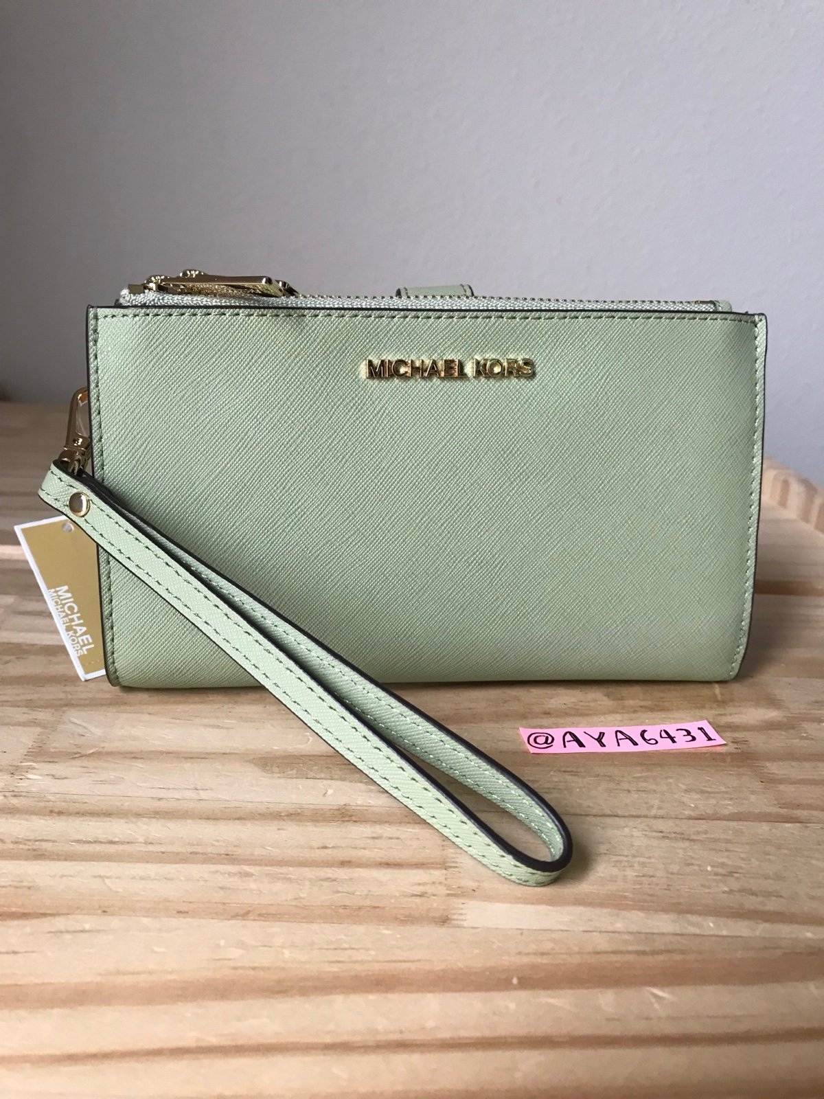 Michael Kors Jet set travel large double zip wristlet