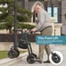 Elenker All-Terrain 10 Rollator Walker with Padded Seat Backrest Senior 300 lb