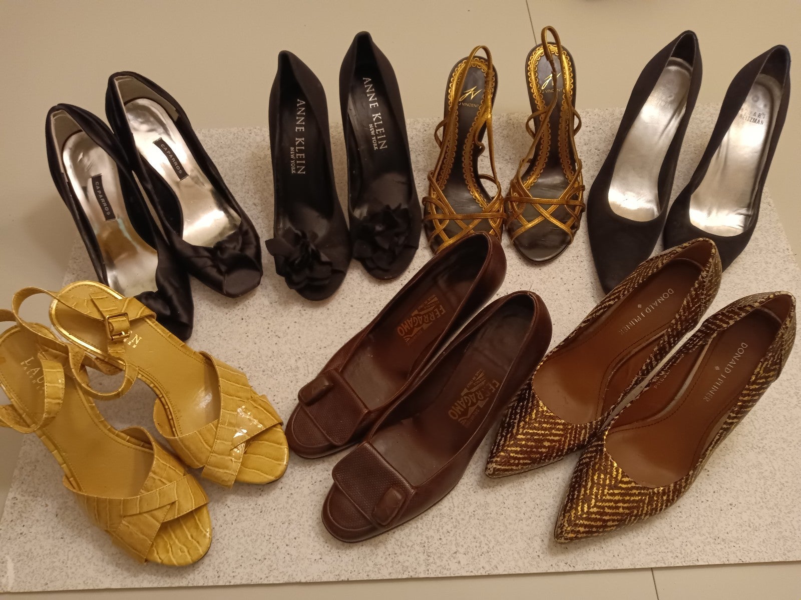 Mix lot of 7 pairs designers women's shoes size 8