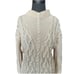 ANN TAYLOR Turtle Neck Cable Knit Wool Long Sleeve Relaxed Fit Women's Sweater