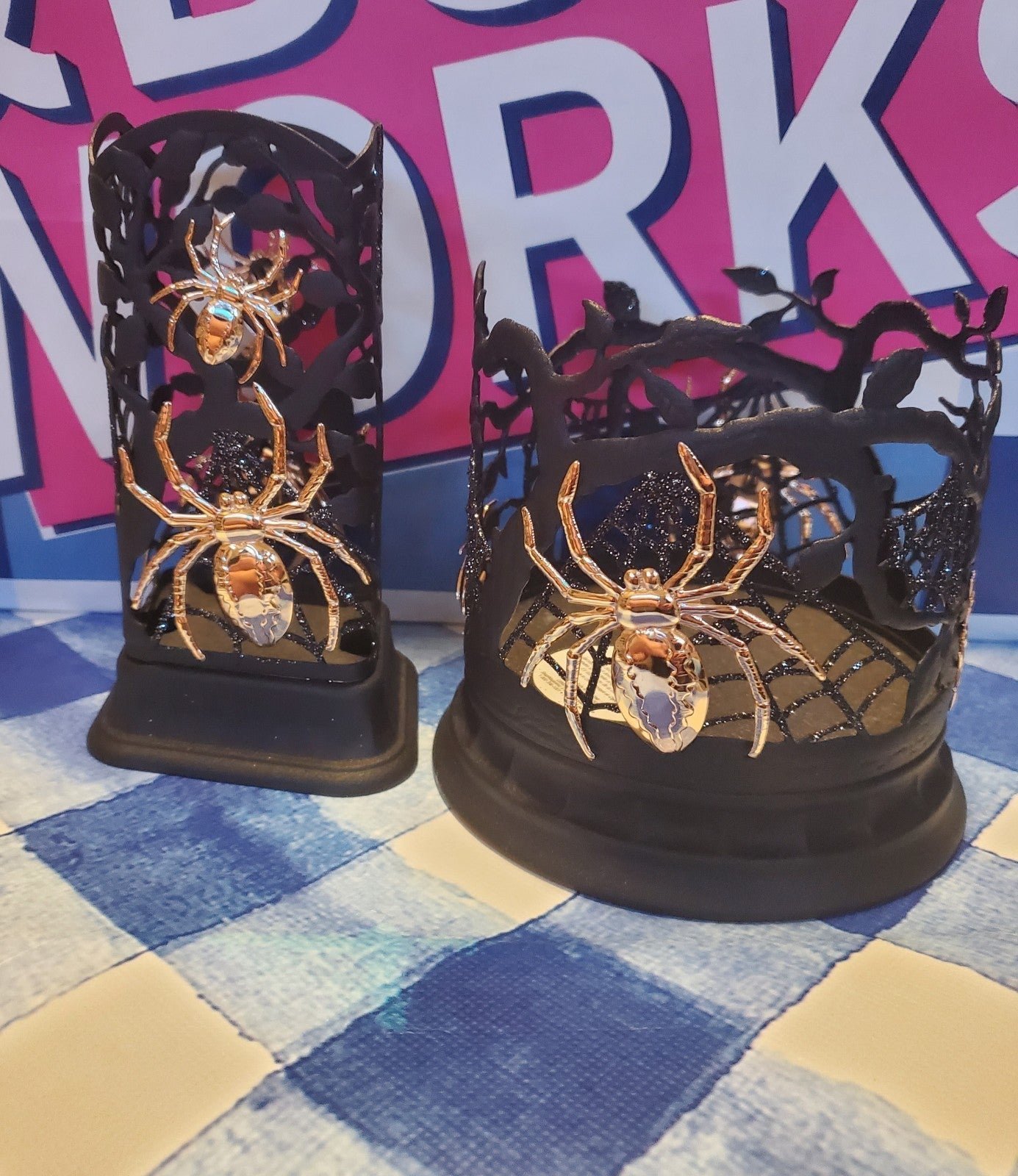 Halloween spider candle & soap holder from bath and body works