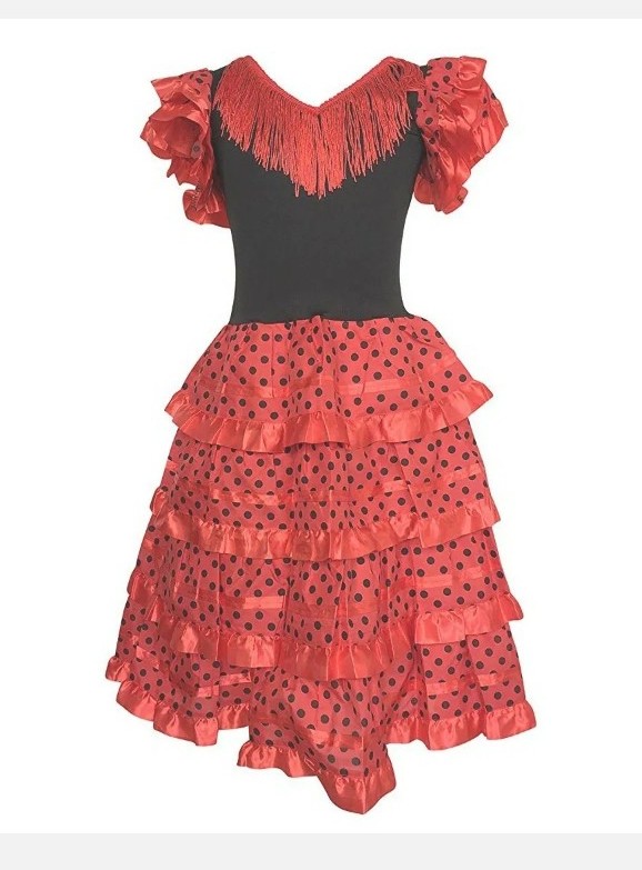 teen girl señorita Spanish Princess Flamenco Dancer Costume Size: medium new