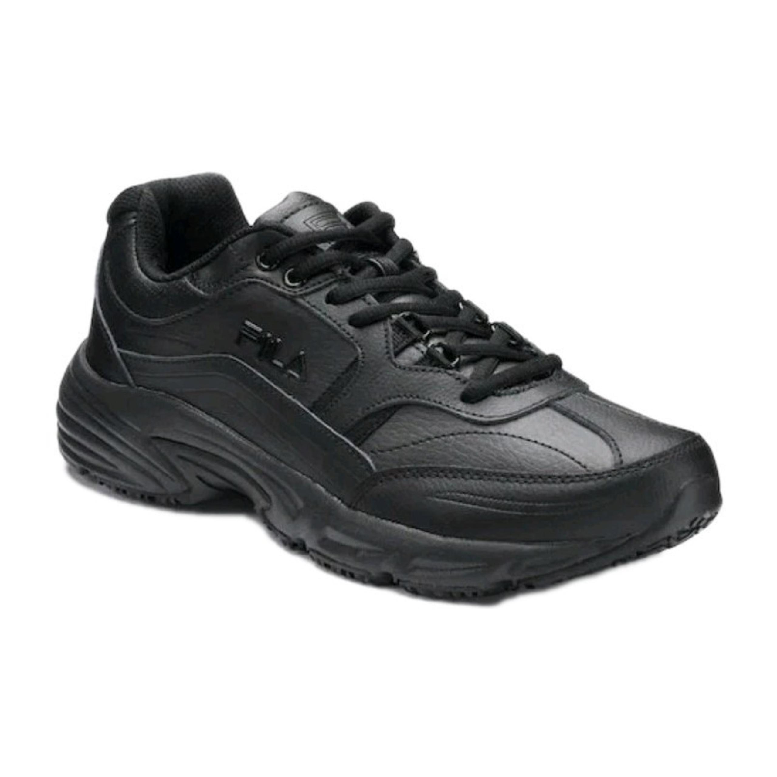 FILA Memory Workshift Slip Resistant Womens 9 W Unisex Work Shoe - Black NEW#829
