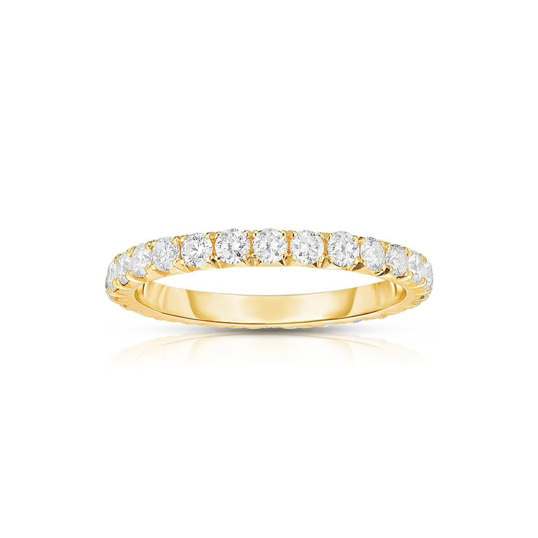 1 carat natural Diamond eternity band size 5