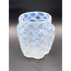 EAPG Northwood Glass Works PANELED SPRIG White Opalescent Art TOOTHPICK HOLDER