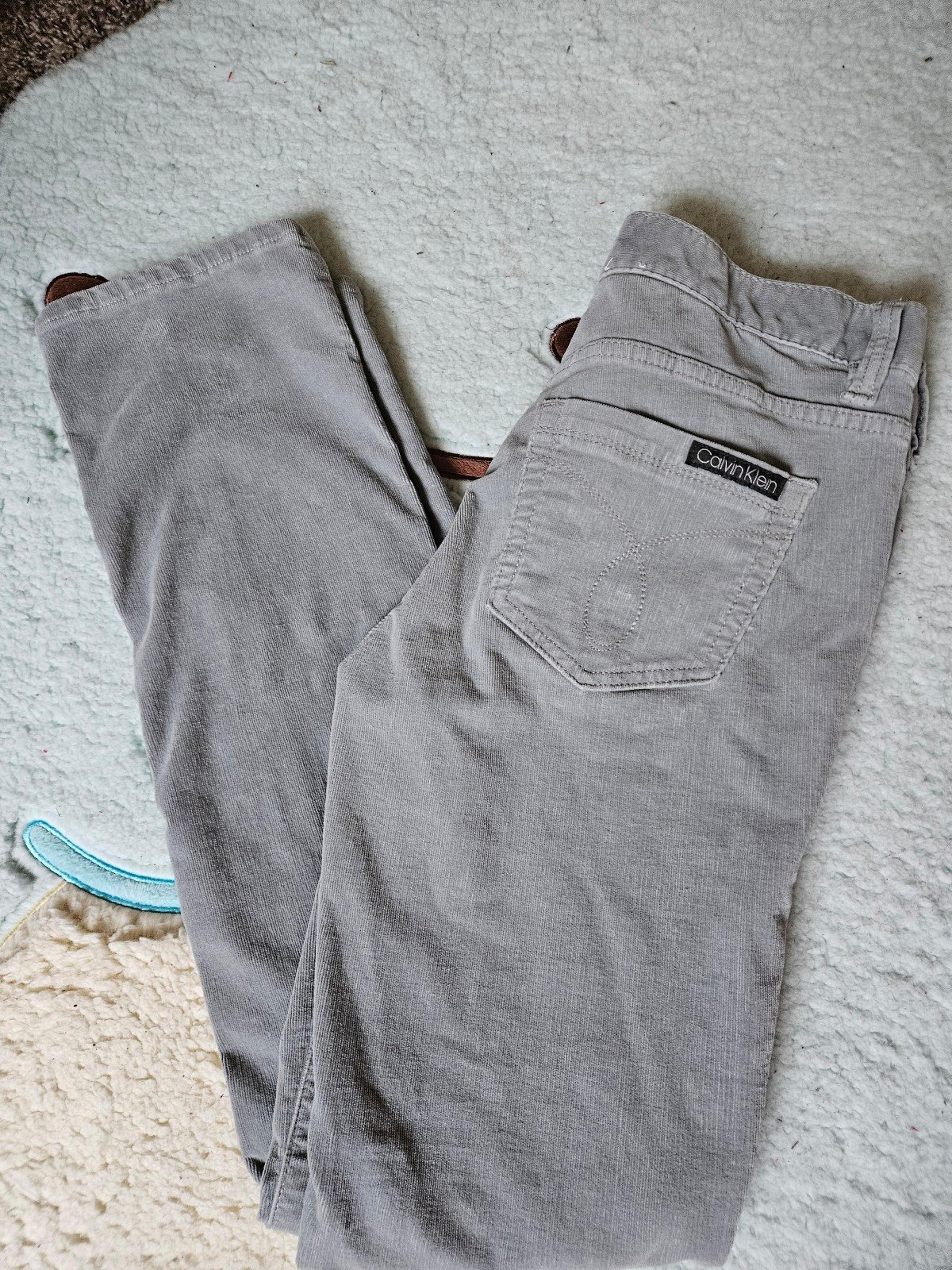 Calvin Klein Grey Corduroy Pants | Women's | Size: 30