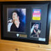 Framed Michael Jackson Concert Memorabilia; Pepsi 1988 World Tour