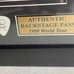 Framed Michael Jackson Concert Memorabilia; Pepsi 1988 World Tour