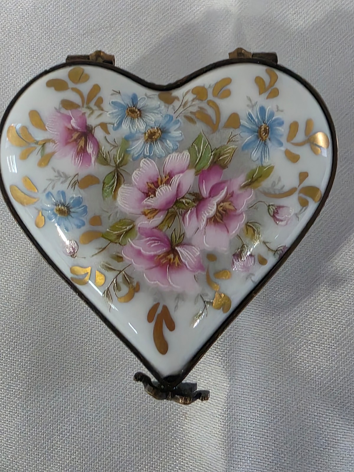 Limoges France porcelain trinket holder