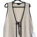 Calligraphie Women’s Sz M Open Front Longline Cardigan Vest Cotton Knit Y2K NWT
