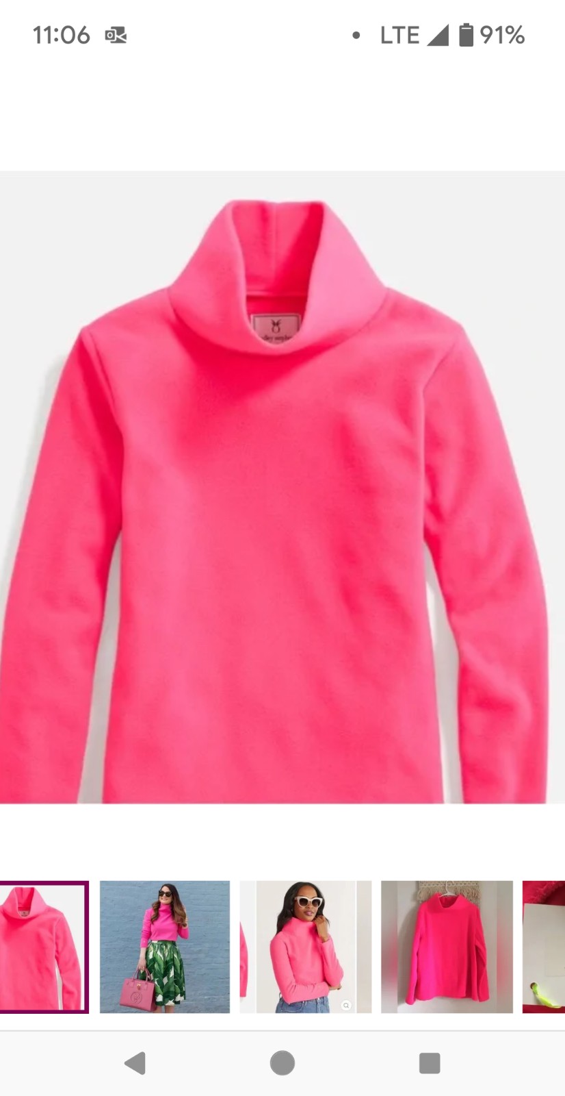 Dudley Stephens Greenpoint Vello Fleece Neon Pink XXL (fits like L/XL) NWT