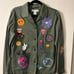 H&M L.O.G.G Grateful Dead Patchwork Jacket SO CUTE!! Size 8 OOAK